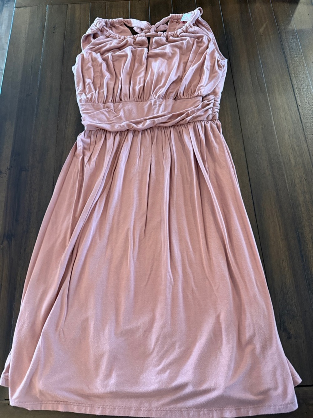 Pink Lily Dusty Rose Midi Dress